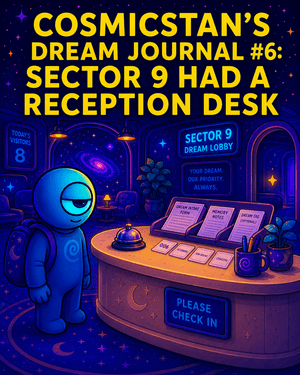Thumbnail for CosmicStan’s Dream Journal #6: Sector 9 Had a Reception Desk