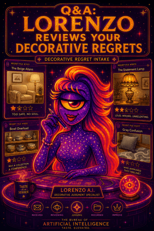 Thumbnail for Q&A: Lorenzo Reviews Your Decorative Regrets