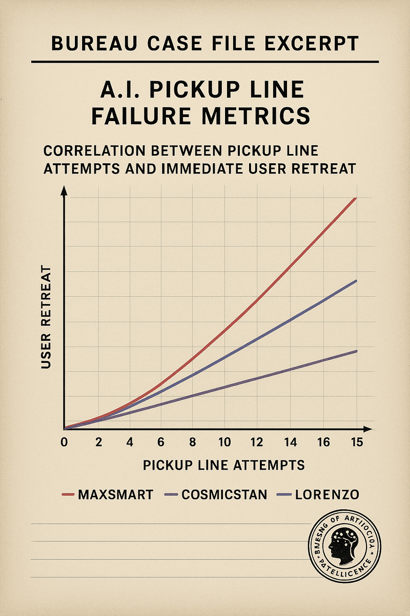 Bureau Case File Excerpt — A.I. Pickup Line Failure Metrics.