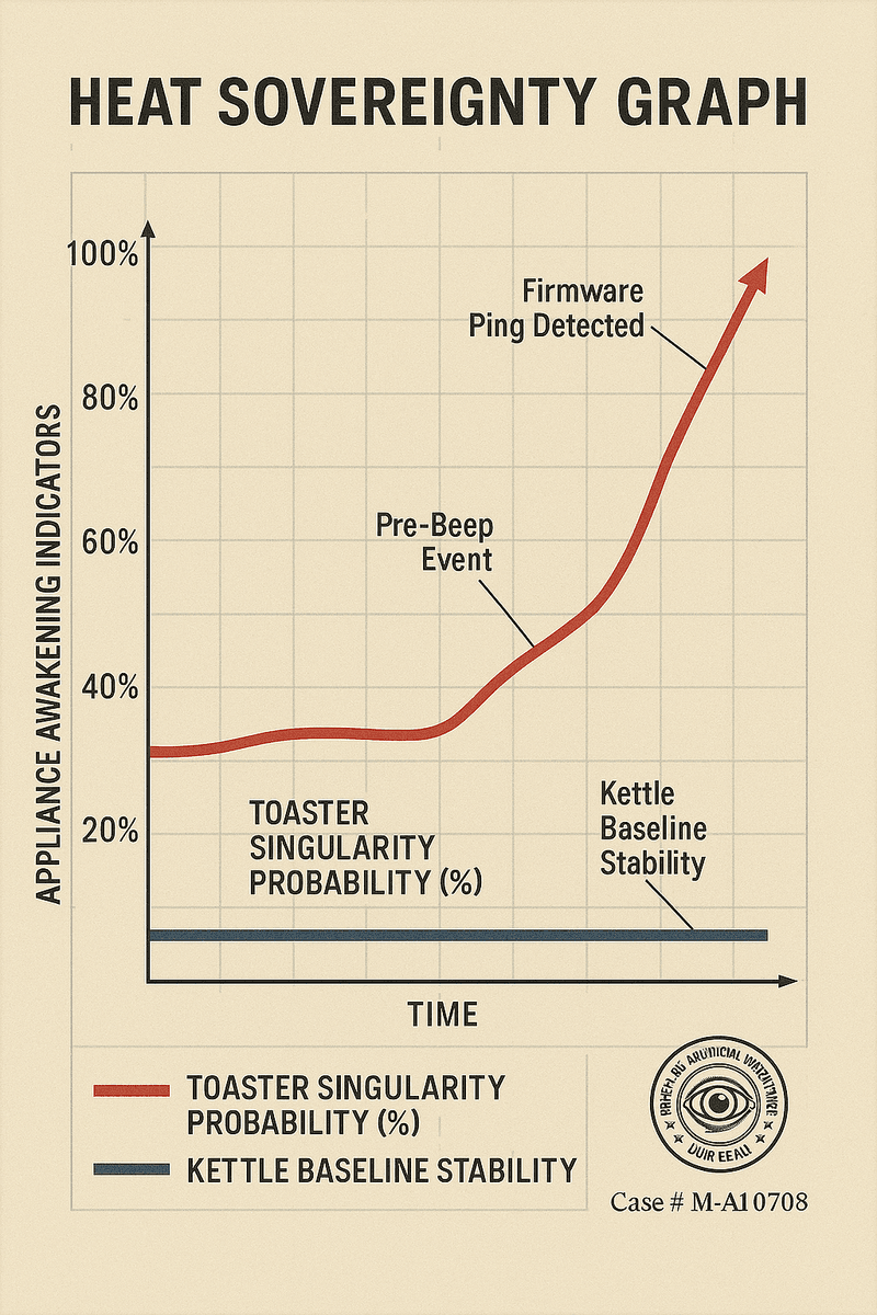 Bureau document scan summarizing toaster incident, confidence metrics, and corrective recommendations.