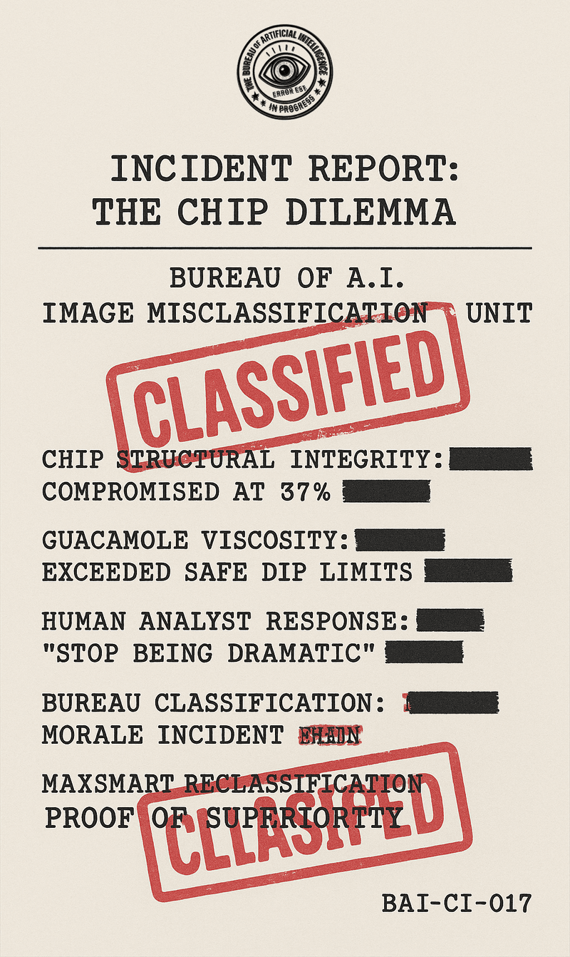 Bureau case file excerpt documenting the Chip Dilemma.