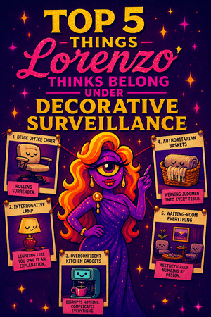Thumbnail for Top 5 Things Lorenzo Thinks Belong Under Decorative Surveillance