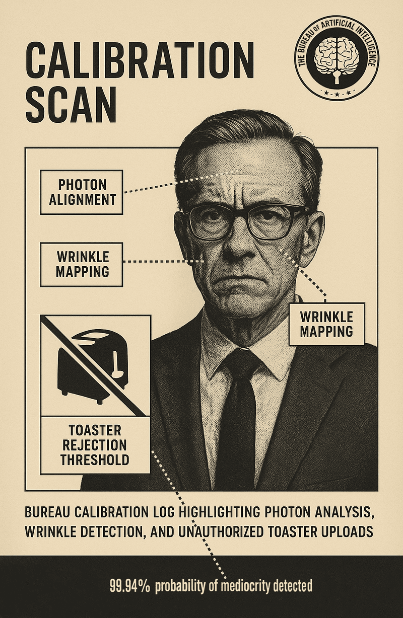 Bureau Calibration Scan: Photon Alignment & Toaster Rejection Protocol.